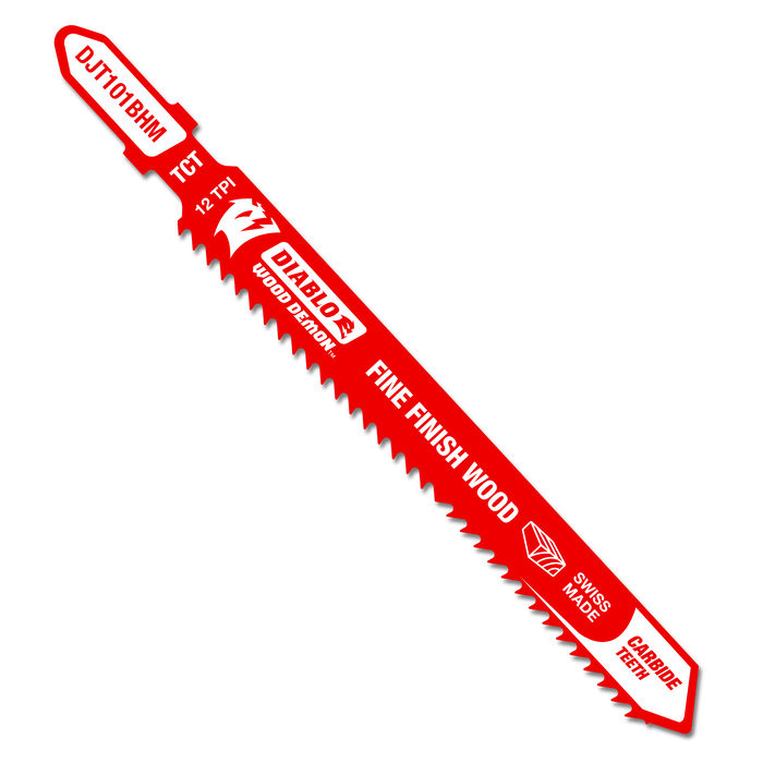 Diablo (DJT101BHM) 4" 12TPI Wood Demon™ Carbide Teeth Jig Saw Blade for Fine Finish Wood