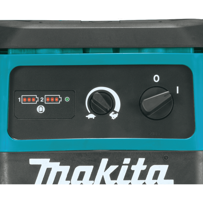 Makita (XCV04Z) Extractor/aspiradora de polvo seco con filtro HEPA de 36 V (X2) LXT®/con cable de 2,1 galones, (solo herramienta) 