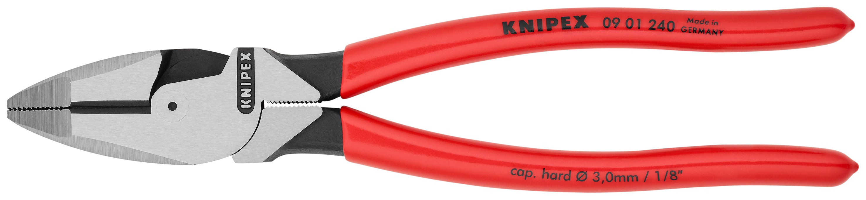 KNIPEX 9 1/2" High Leverage Lineman's Pliers New England Head