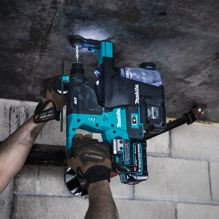Makita (GRH01M1W) 40V Max XGT Brushless 1-1/8" SDS-Plus Rotary Hammer Kit/ Dust Extractor