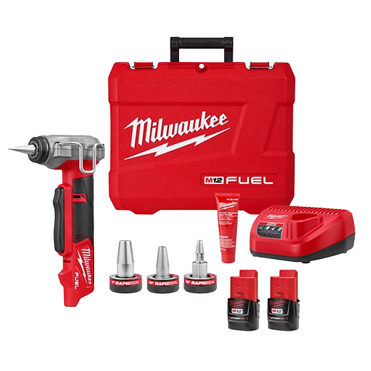 Milwaukee (2532-22) M12 FUEL™ ProPEX® Expander Kit w/ 1/2"-1" RAPID SEAL™  ProPEX® Expander Heads