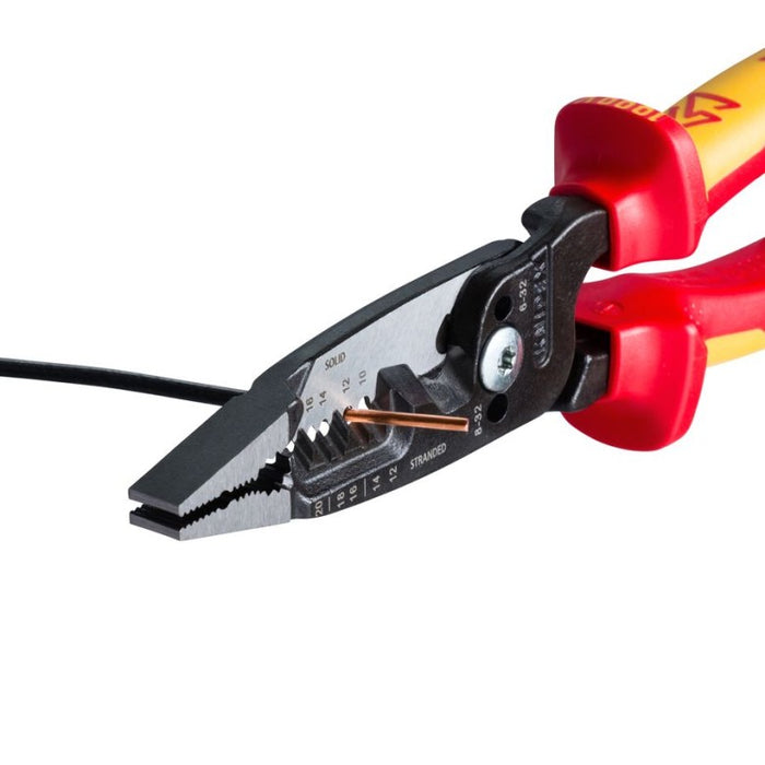 KNIPEX (13 78 8 SBA) Forged Wire Stripper 20-10 AWG-1000V Insulated