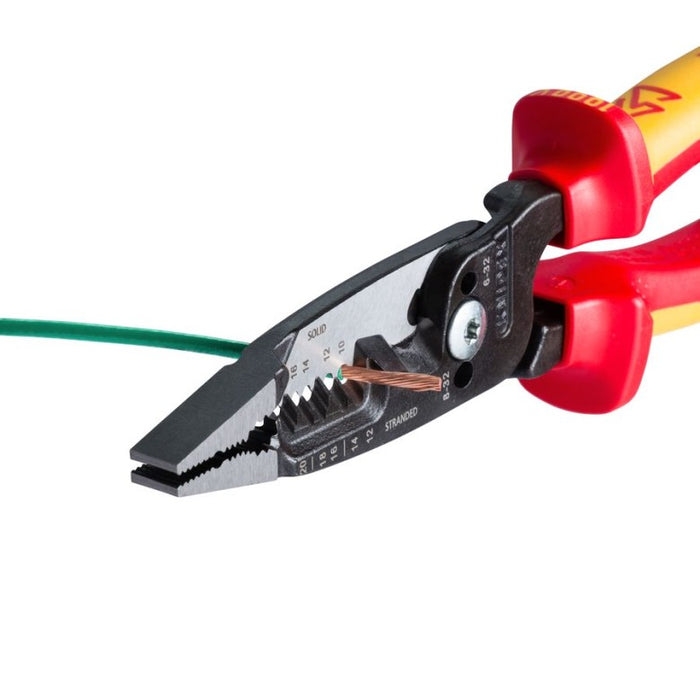 KNIPEX (13 78 8 SBA) Forged Wire Stripper 20-10 AWG-1000V Insulated