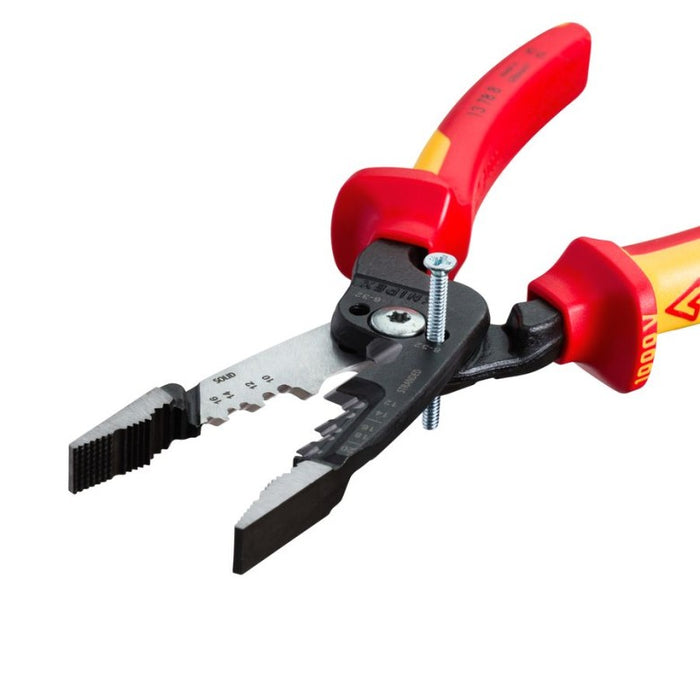 KNIPEX (13 78 8 SBA) Forged Wire Stripper 20-10 AWG-1000V Insulated