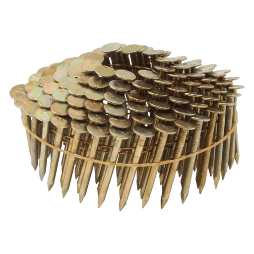 15 Degree Wire Weld Coil Roofing Nails - Galvanized - Pacific Power Tools