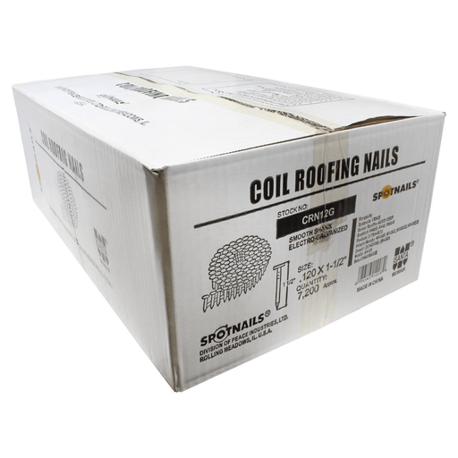 15 Degree Wire Weld Coil Roofing Nails - Galvanized - Pacific Power Tools