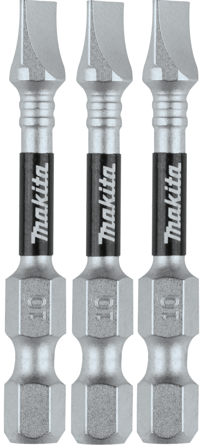Makita (E-00898) Impact XPS® #10 Slotted 2" Power Bit, 3/pk