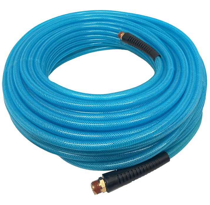 Spotnails (HP14100CPB) 1/4"x100' Poly Hose Blue with Fitting