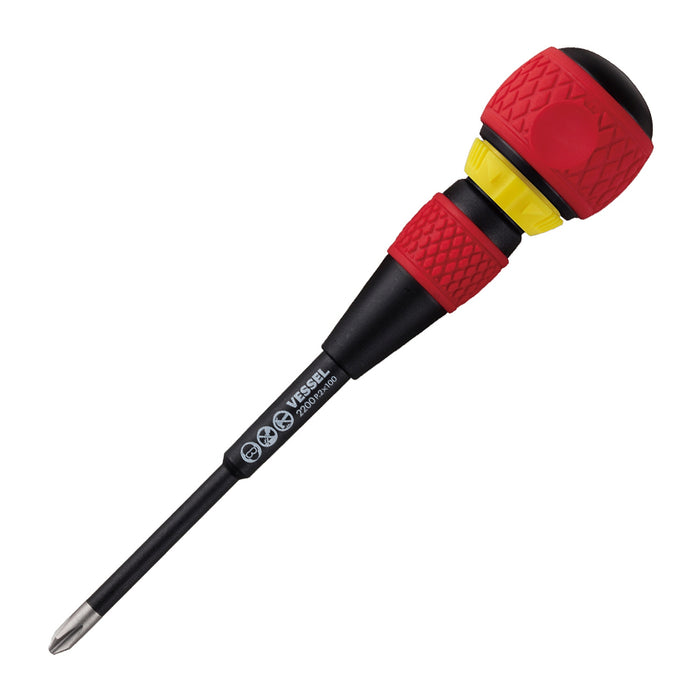 VESSEL (22005EVA) BALL GRIP Ratchet Screwdriver 5PC. Set