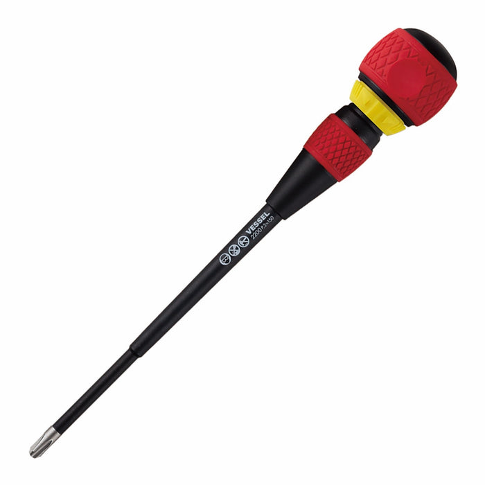 VESSEL (22005EVA) BALL GRIP Ratchet Screwdriver 5PC. Set