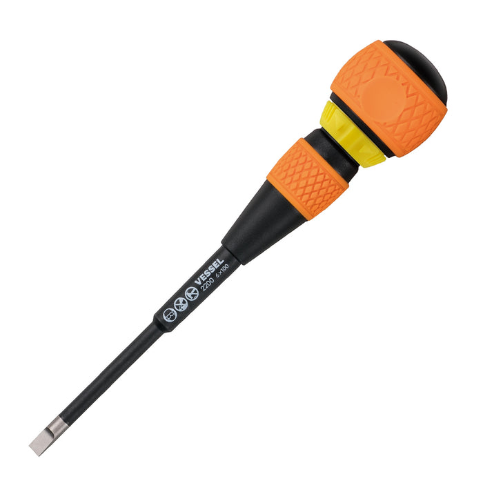 VESSEL (22005EVA) BALL GRIP Ratchet Screwdriver 5PC. Set