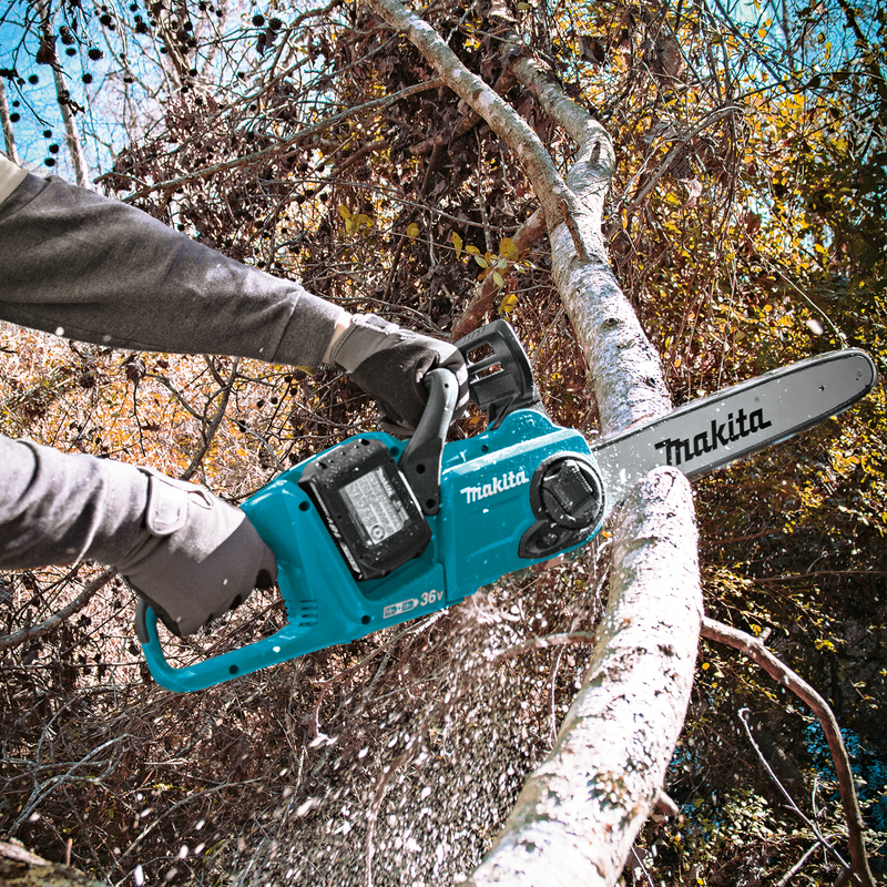 Makita (XCU04PT) Juego de motosierra de 16" sin escobillas LXT® de 36 V (X2) 