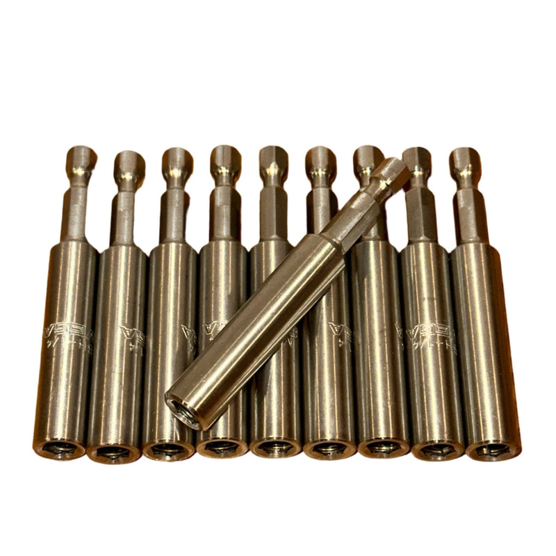 3" Stainless Mag Bit Holder w/ C - Ring - 10 - Pack - Pacific Power Tools