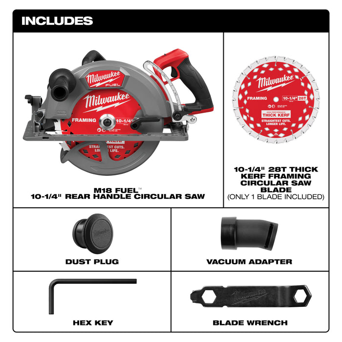 Milwaukee (3026-20) M18 FUEL™ 10-1/4" Rear Handle Circular Saw