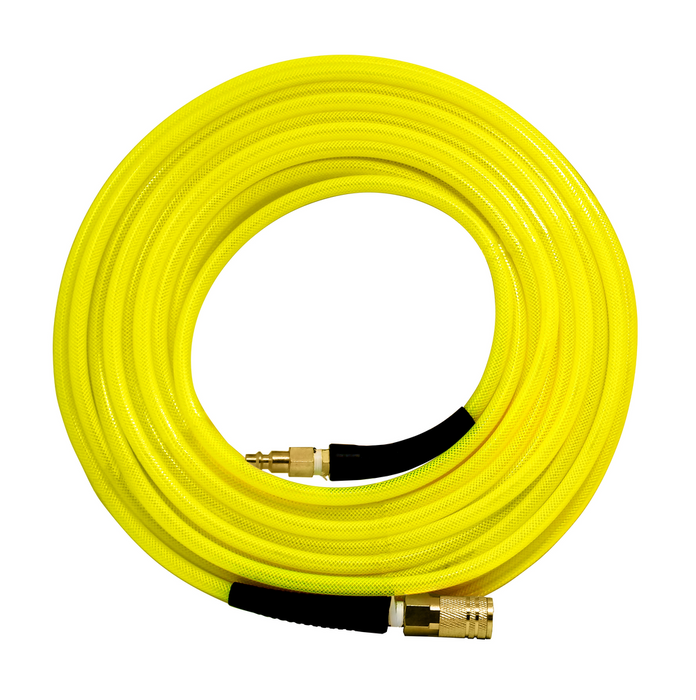 Spotnails (HP14100CPY) 1/4x100' Poly Hose Yellow with Fitting