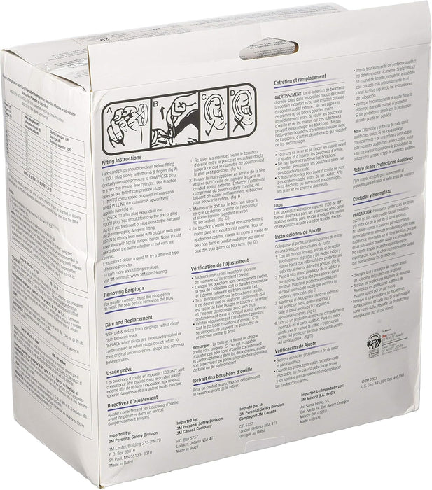 3M™ 1100 Earplugs (200 Pair) - Pacific Power Tools