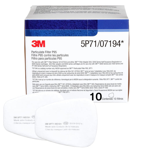 3M™ Particulate Filter 5P71/07194(AAD), P95 Respiratory Protection 100 EA/Case, 50 pr. - Pacific Power Tools