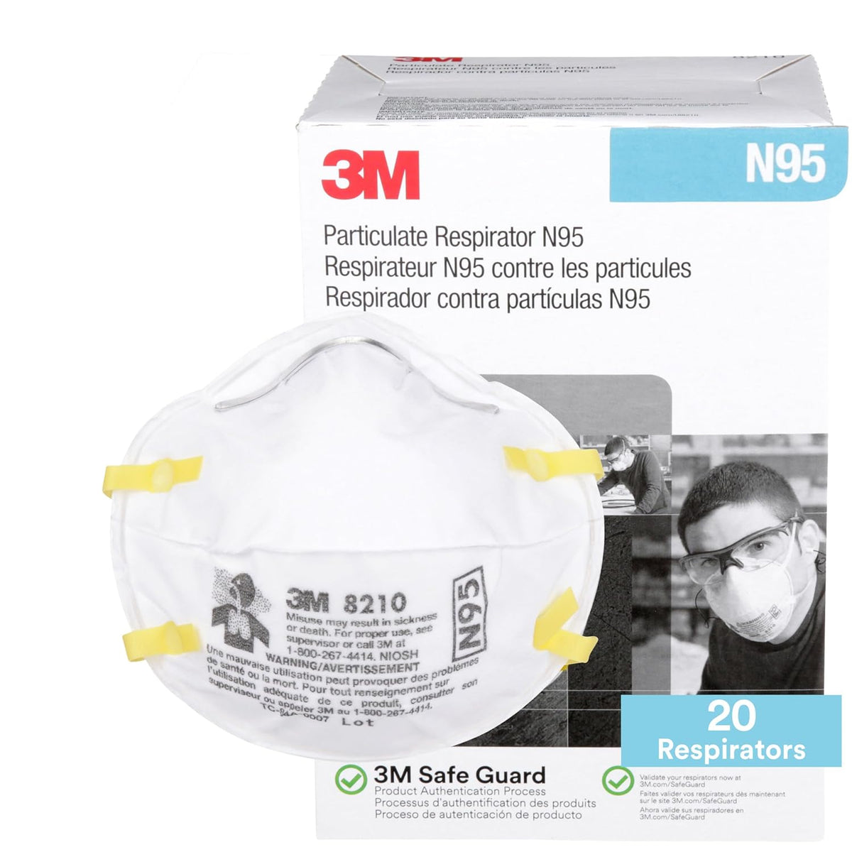 3M (46457-3) 3M™ Performance Particulate Respirator 8210 — Pacific ...