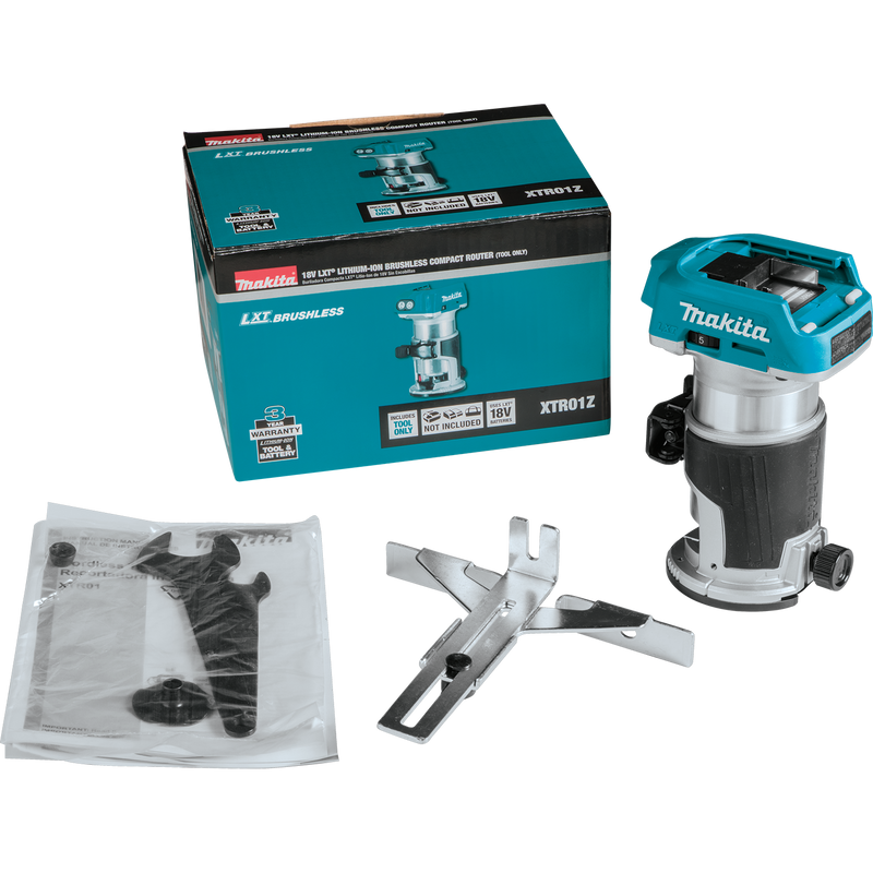 Makita (XTR01Z) Enrutadora compacta sin escobillas LXT® (solo herramienta) 
