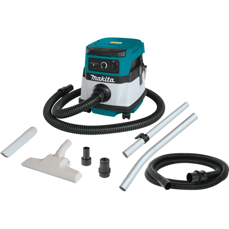 Makita (XCV04Z) Extractor/aspiradora de polvo seco con filtro HEPA de 36 V (X2) LXT®/con cable de 2,1 galones, (solo herramienta) 