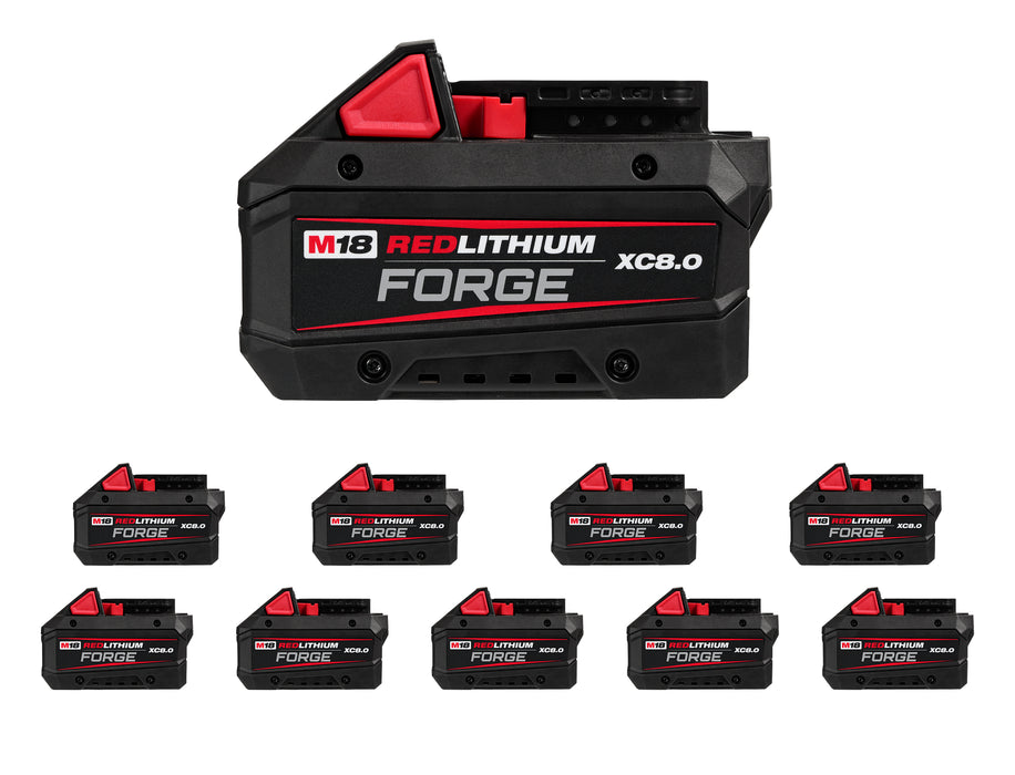 Milwaukee 48-11-1883 M18 REDLITHIUM FORGE XC8.0 Battery 10 Pack