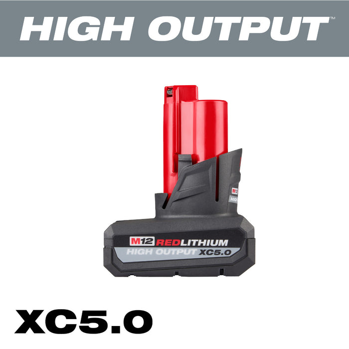 Milwaukee (48-11-2450) M12™ REDLITHIUM™ HIGH OUTPUT™ XC5.0 Battery Pack