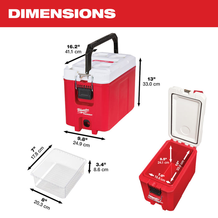 Milwaukee (48-22-8460) PACKOUT™ 16QT Compact Cooler