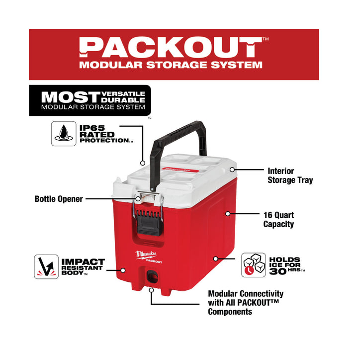 Milwaukee (48-22-8460) PACKOUT™ 16QT Compact Cooler