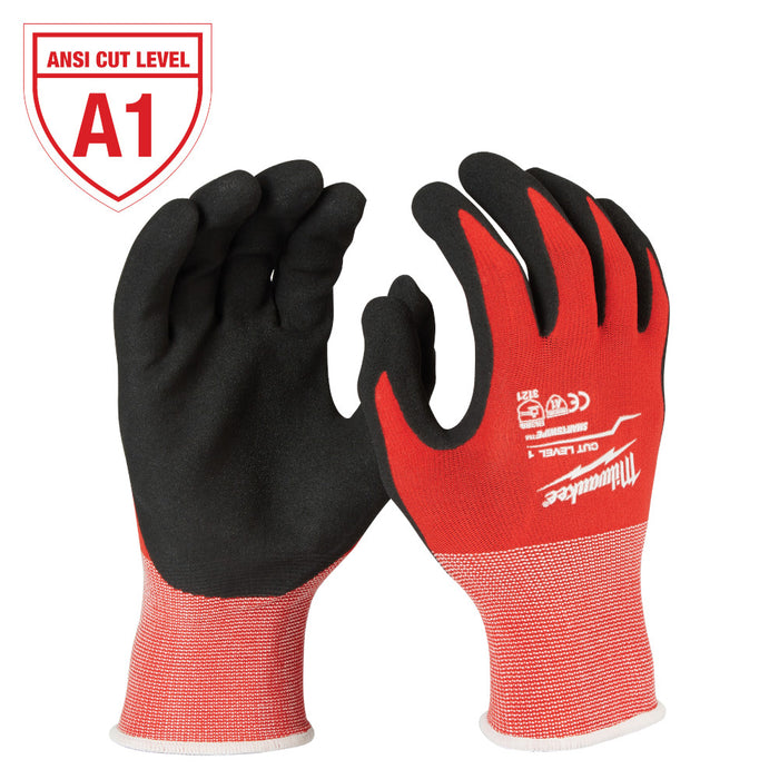 Milwaukee (48-22-8902) Cut Level 1 Nitrile Dipped Gloves - L