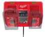 Milwaukee 48-59-1802 M18 Dual Bay Simultaneous Rapid Charger