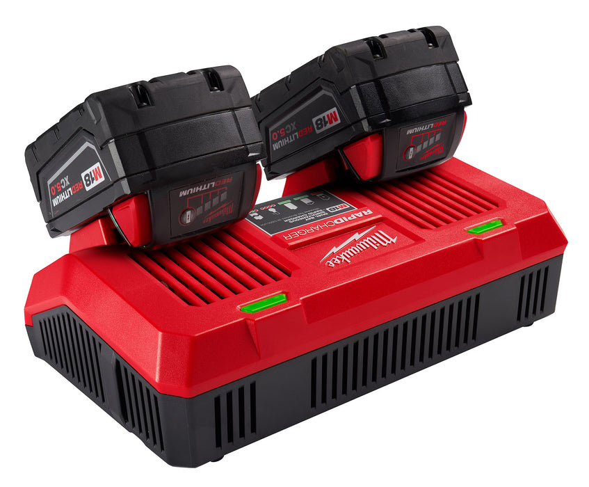 Milwaukee 48-59-1802 M18 Dual Bay Simultaneous Rapid Charger