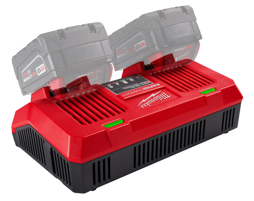 Milwaukee 48-59-1802 M18 Dual Bay Simultaneous Rapid Charger