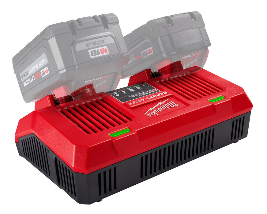 Milwaukee 48-59-1802 M18 Dual Bay Simultaneous Rapid Charger