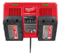 Milwaukee 48-59-1802 M18 Dual Bay Simultaneous Rapid Charger