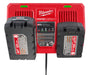 Milwaukee 48-59-1802 M18 Dual Bay Simultaneous Rapid Charger