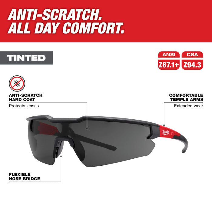 Milwaukee (48-73-2015) Safety Glasses - Tinted Anti-Scratch Lenses