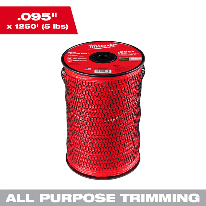 Milwaukee 49-16-2813 Milwaukee® .095" x 1250' (5 lbs.) Twisted Trimmer Line