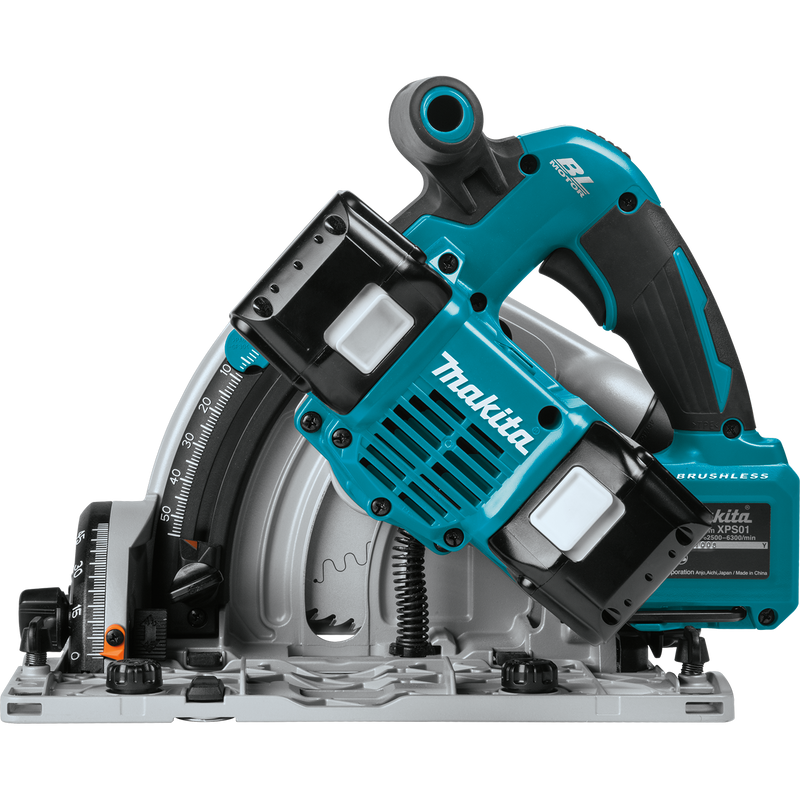 Makita (XPS01PTJ) Juego de sierra circular de inmersión de 6-1/2" LXT® sin escobillas de 36 V (X2) 