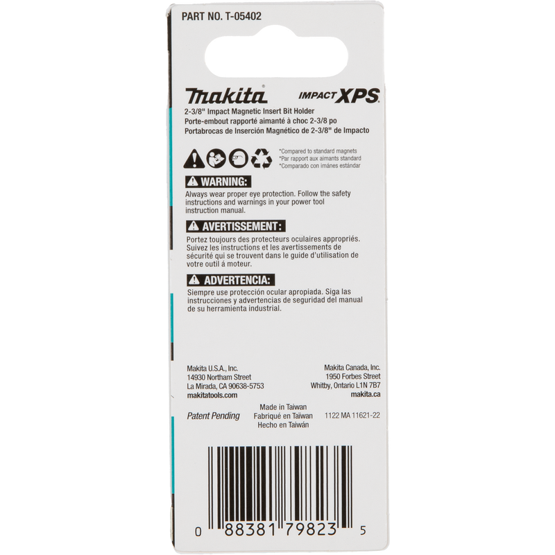 Makita (T-05402) Impact XPS® 2‑3/8" Magnetic Insert Bit Holder