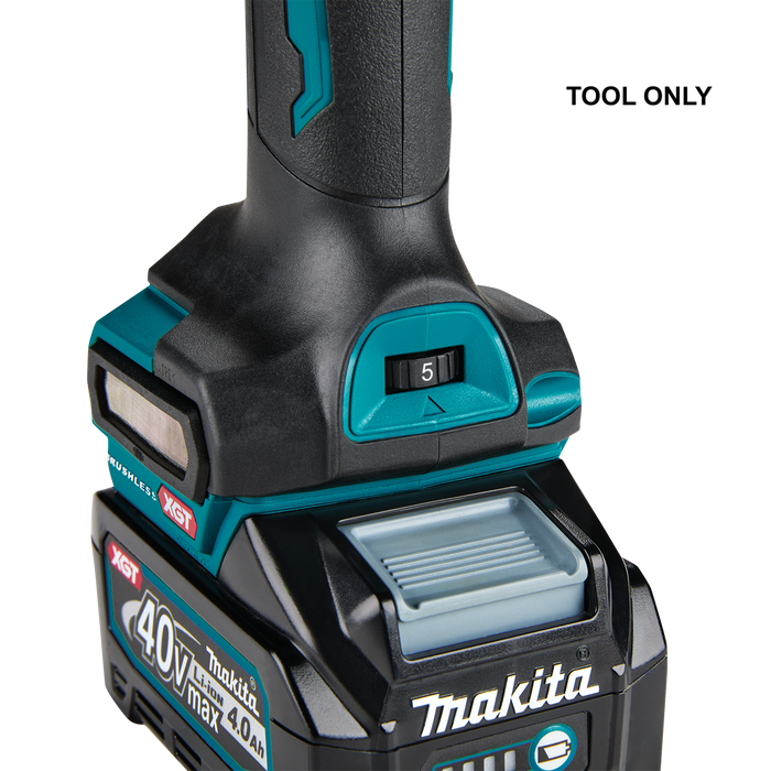 Makita (GDG01Z) 40V max XGT® Brushless 1/4" Slide Switch Die Grinder, Variable Speed, with Electric Brake (Tool Only)