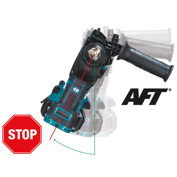 Makita (XRH10ZW) 36V (18V X2) LXT® Brushless 1‑1/8" SDS‑PLUS AVT® Rotary Hammer, w/ HEPA Dust Extractor, AFT®, AWS® Capable (Tool Only)