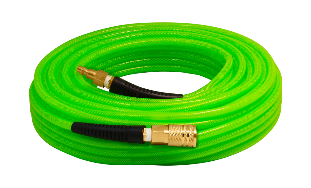 Spotnails (HP14100CPG) 1/4"x100' Poly Hose Green with Fitting