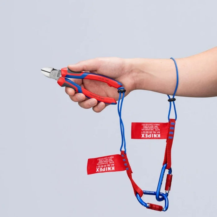 KNIPEX (00 63 06TCR SBA) 6 Pc KNIPEXTEND ColorCoded and TetheredTool Clips, Red
