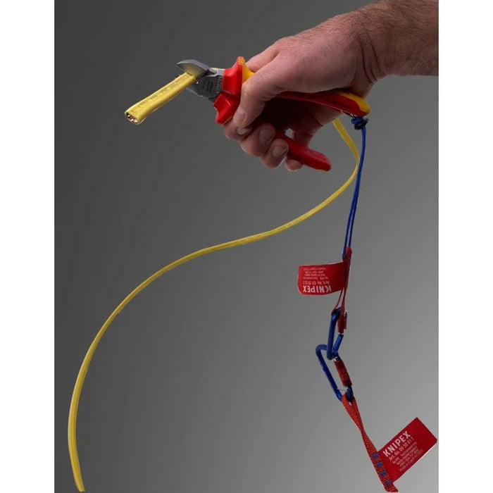 KNIPEX (00 50 05 T BKA) Tool Tethering Lanyard with Captive Eye Carabiner