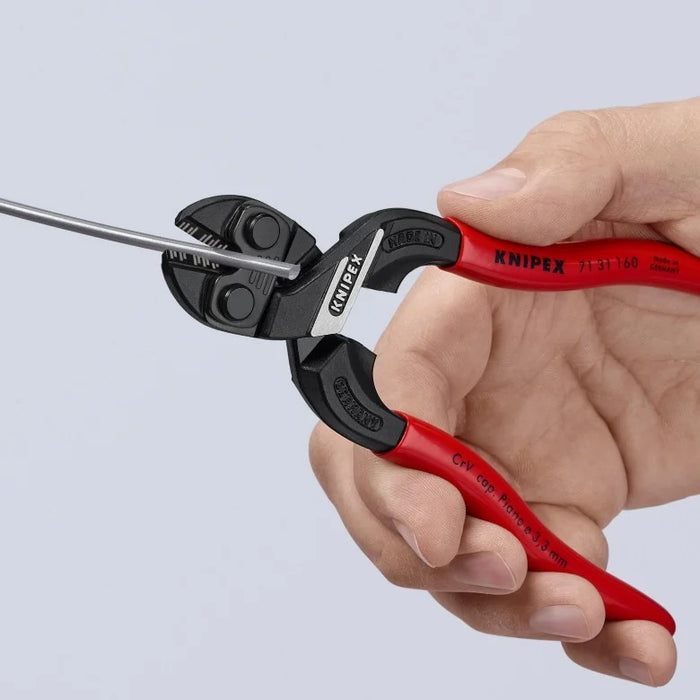KNIPEX (71 31 160) CoBolt® S Compact Bolt Cutters-Notched Blade