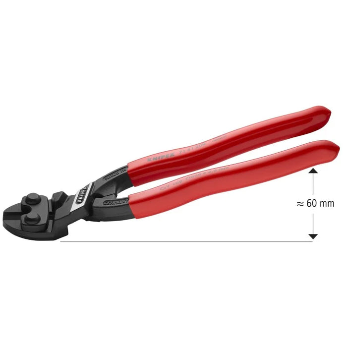KNIPEX (71 41 200 SBA) CoBolt® High Leverage 20° Angled Compact Bolt Cutters-Notched Blade