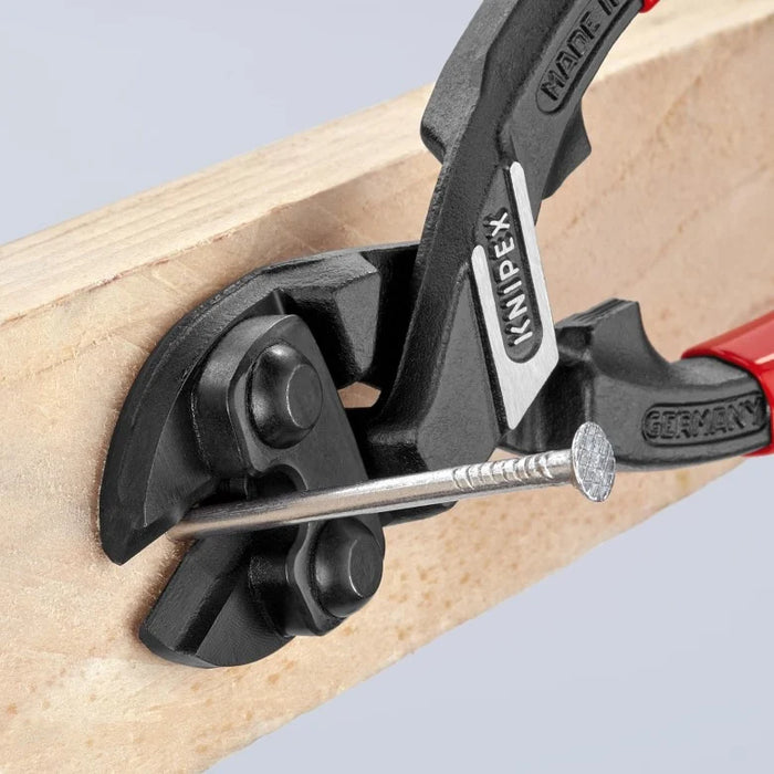 KNIPEX (71 41 200 SBA) CoBolt® High Leverage 20° Angled Compact Bolt Cutters-Notched Blade
