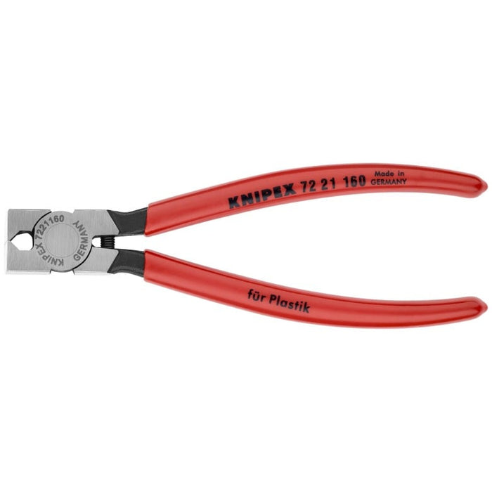 KNIPEX (72 21 160) Diagonal Pliers for Flush Cutting Plastics 85° Angled
