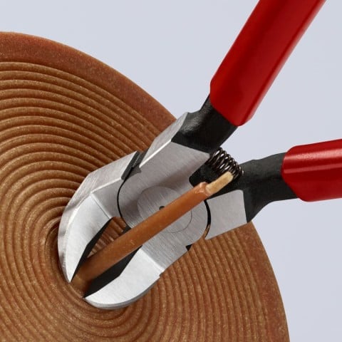 KNIPEX (72 21 160) Diagonal Pliers for Flush Cutting Plastics 85° Angled