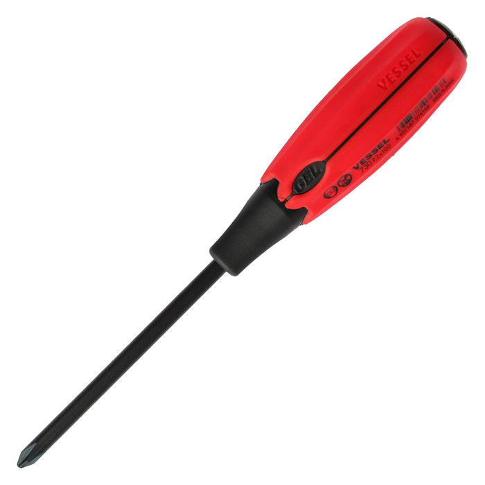 VESSEL (730P2100) SUPER CUSHION Tang-Thru Screwdriver No.730 +2x100
